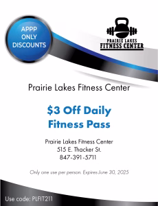 Prairie Lakes Fitness Coupon $3 off